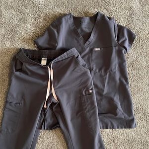 Figs Charcoal Grey Set XS